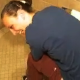 A girl with a weak chin takes a dump on camera in 2 separate scenes. The first scene features her shitting onto a plate, and the second shows her pooping on the toilet.